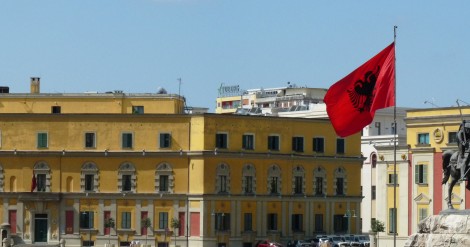 The city of Tirana in Albania